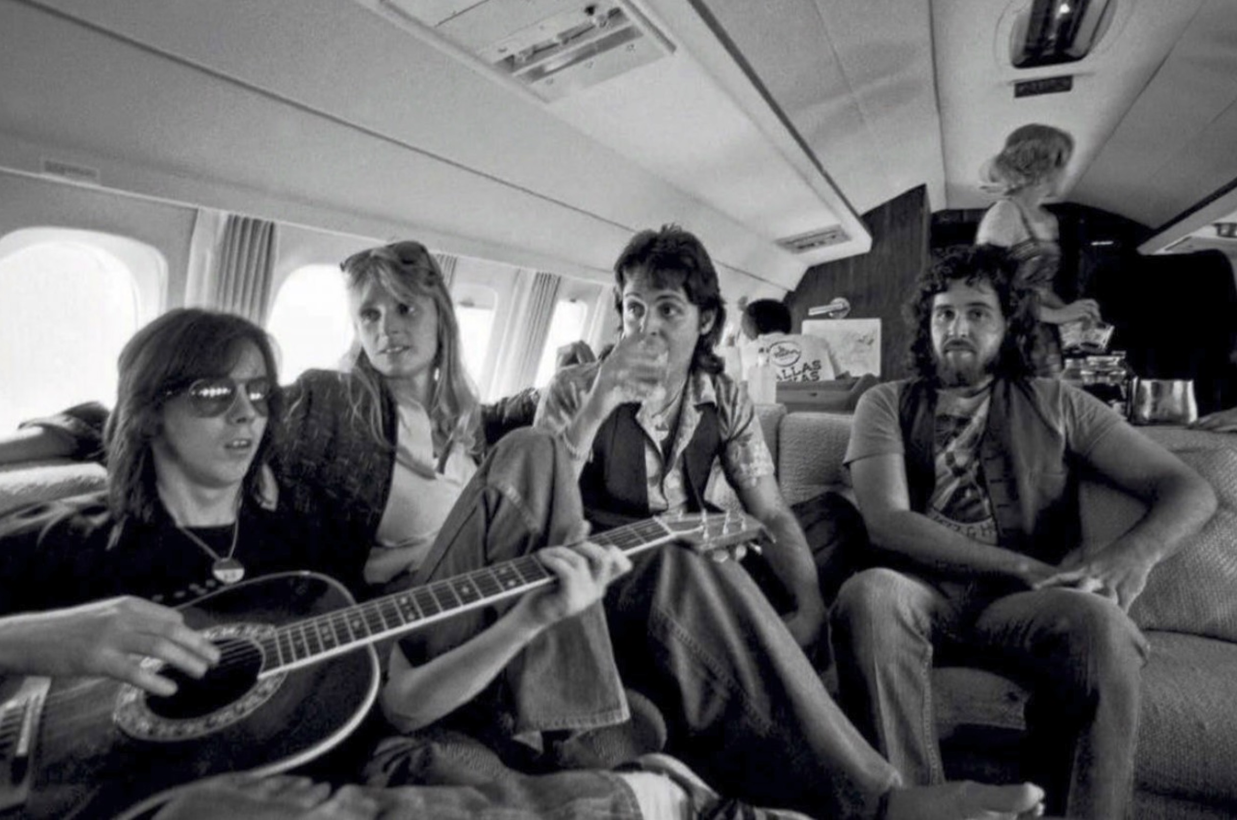 Wings aboard their tour plane 